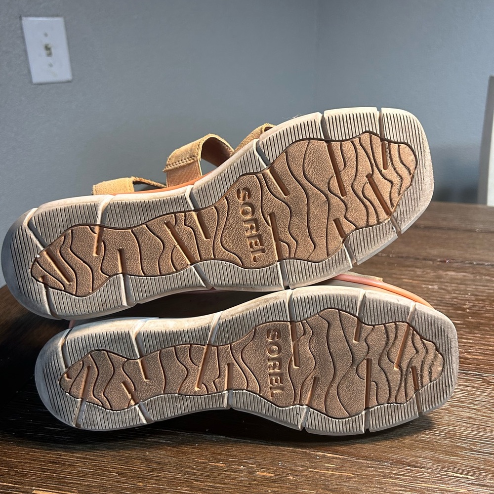 Sorel Joanie III ankle strap wedge sandals size 10 - Picture 10 of 11